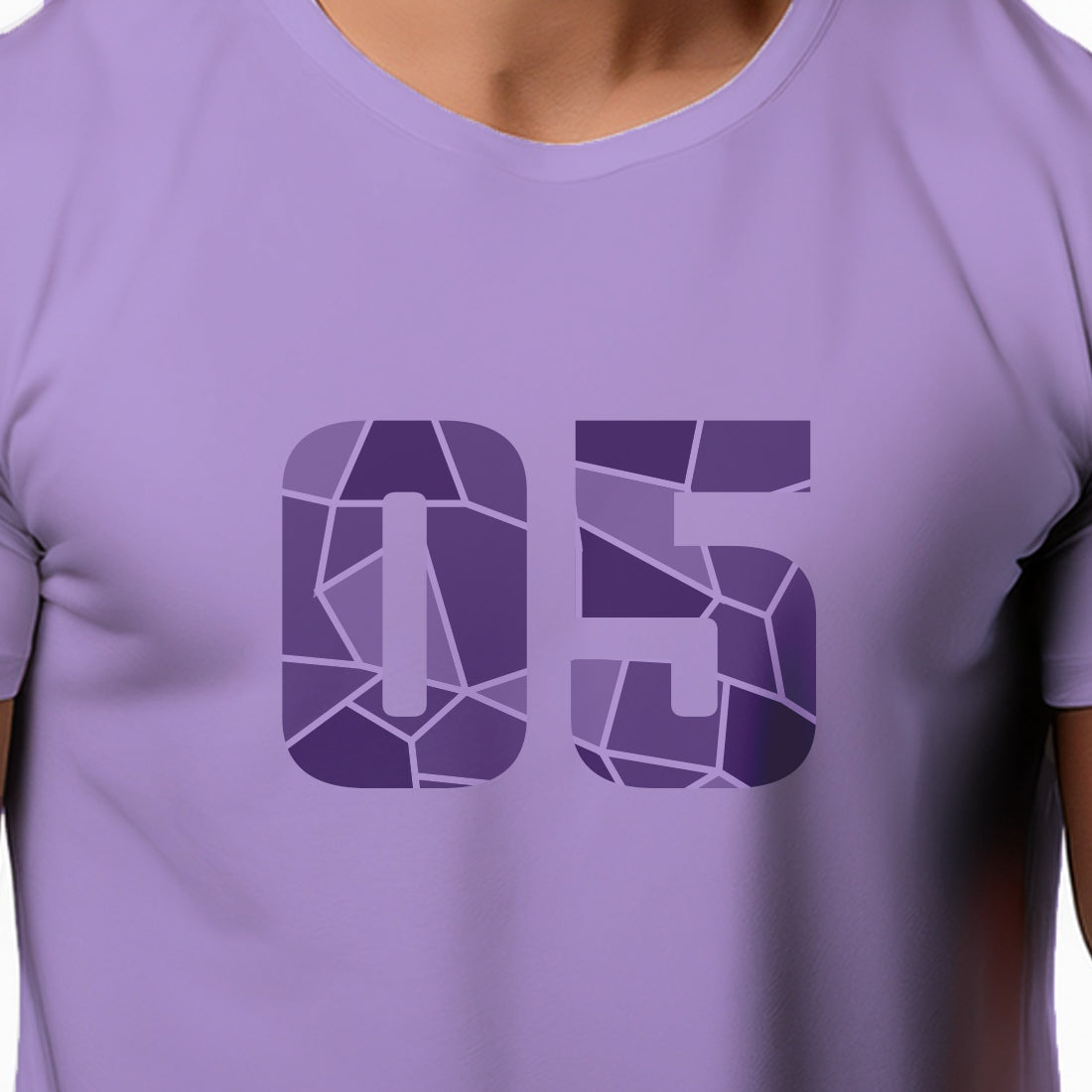 05 Number Unisex T-Shirt (Iris Lavender)