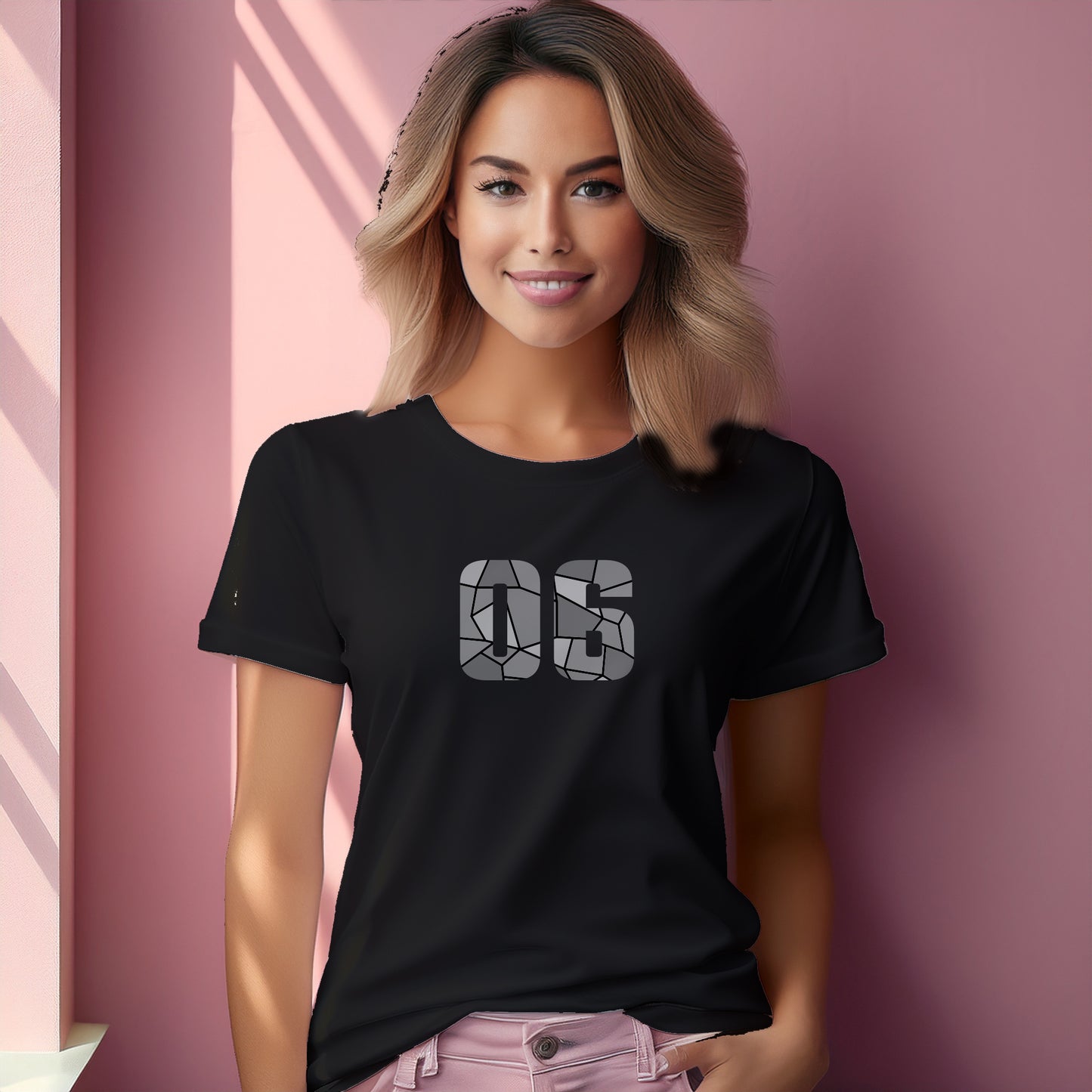 06 Number Women's T-Shirt (Black)