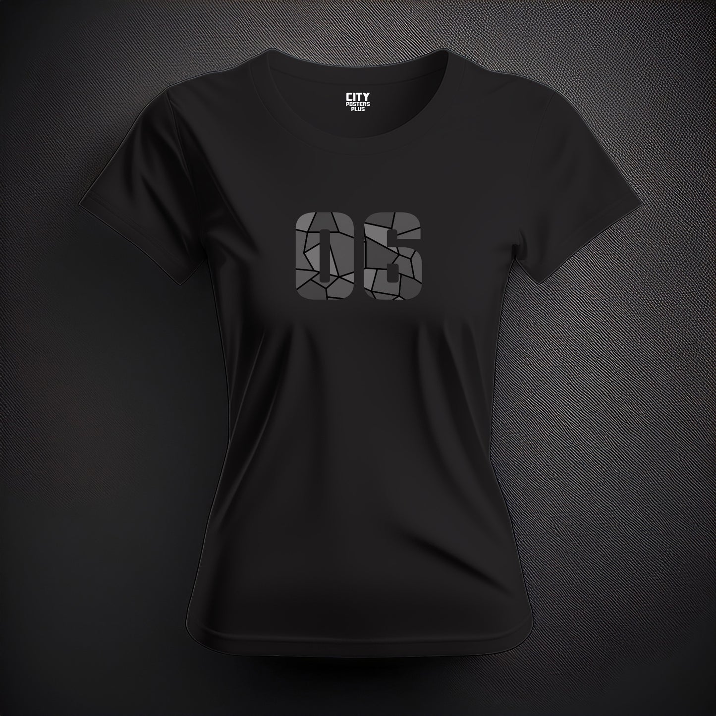 06 Number Women's T-Shirt (Black)