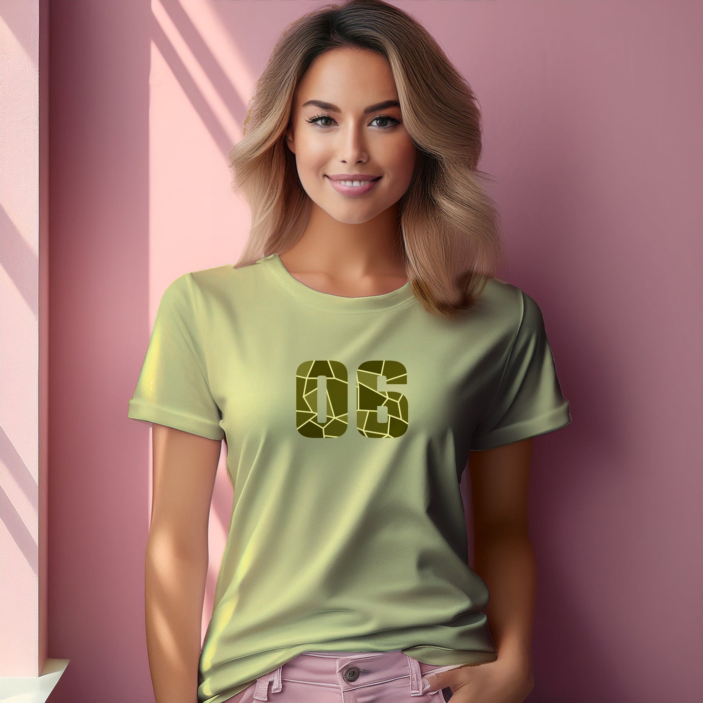 06 Number Women's T-Shirt (Butter Yellow)
