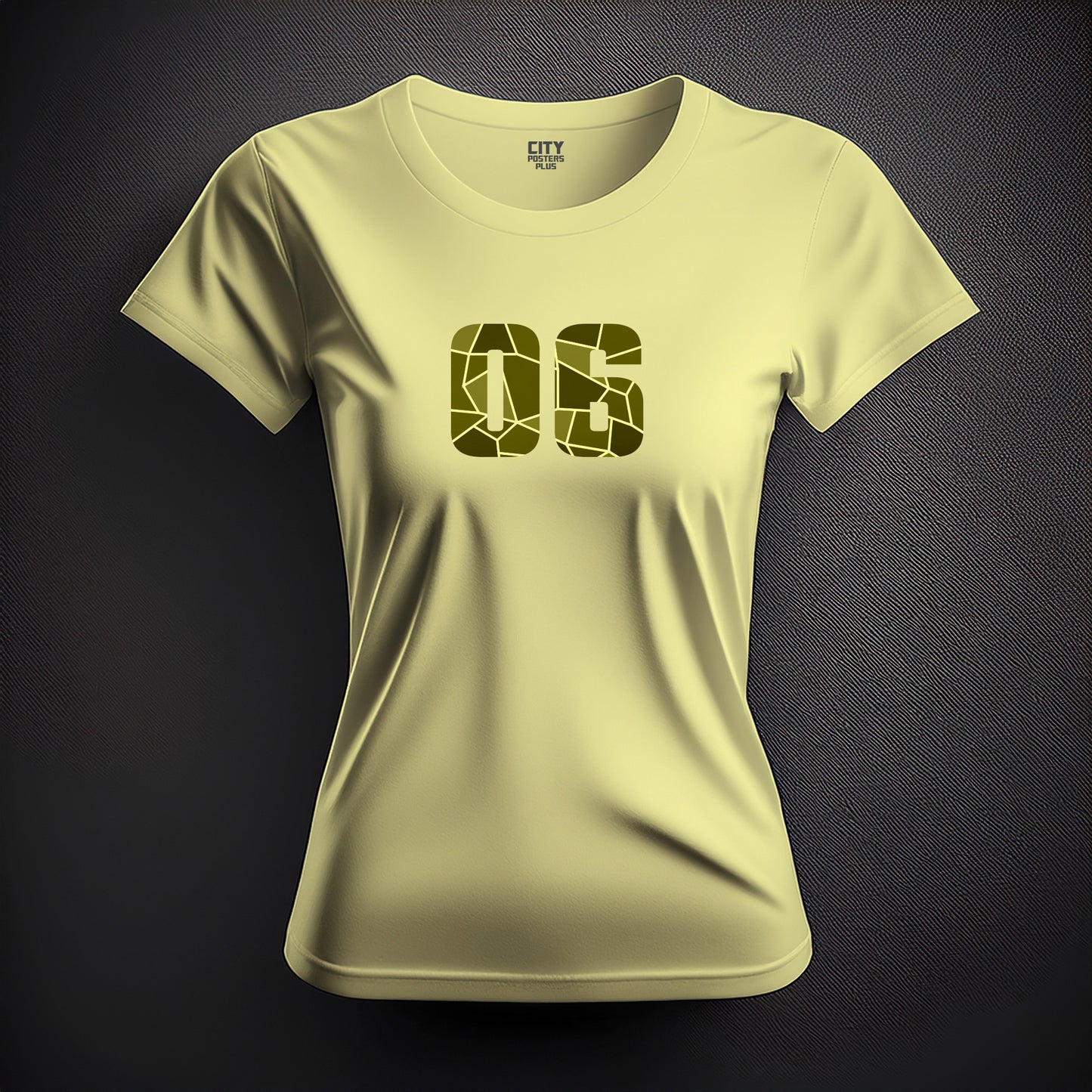 06 Number Women's T-Shirt (Butter Yellow)