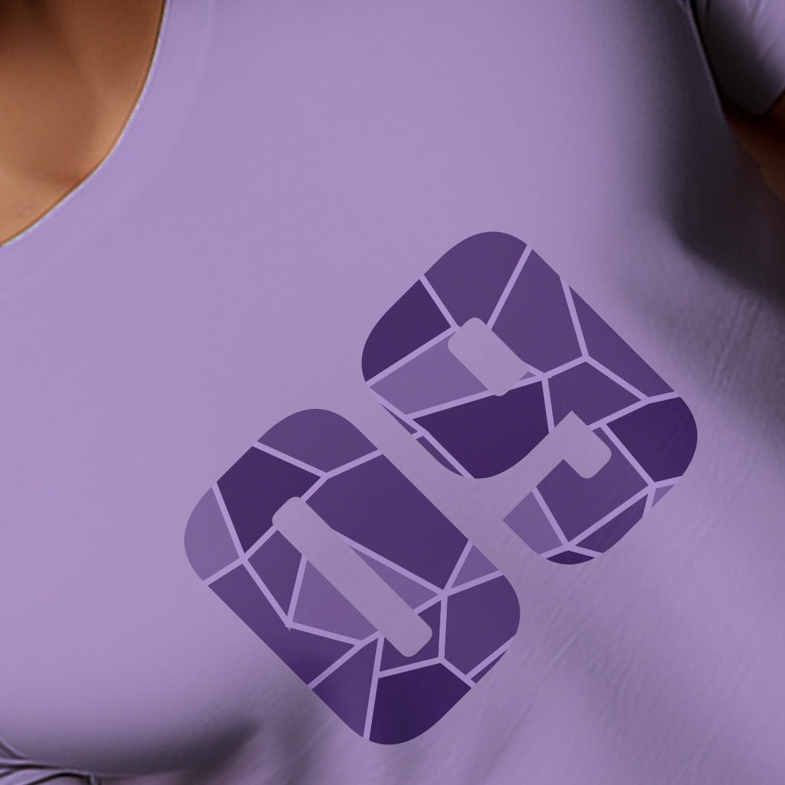 09 Number Unisex T-Shirt (Iris Lavender)
