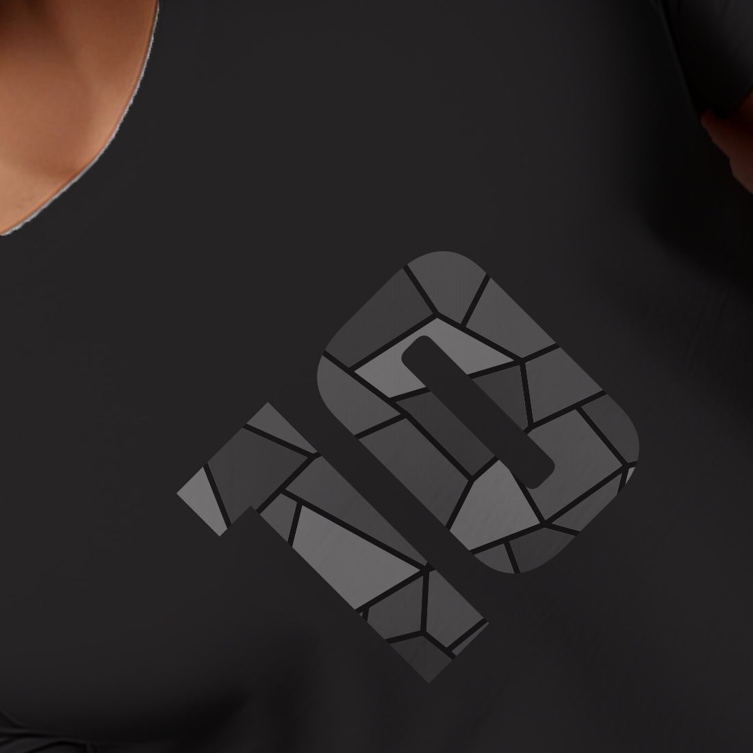 10 Number Unisex T-Shirt (Black)