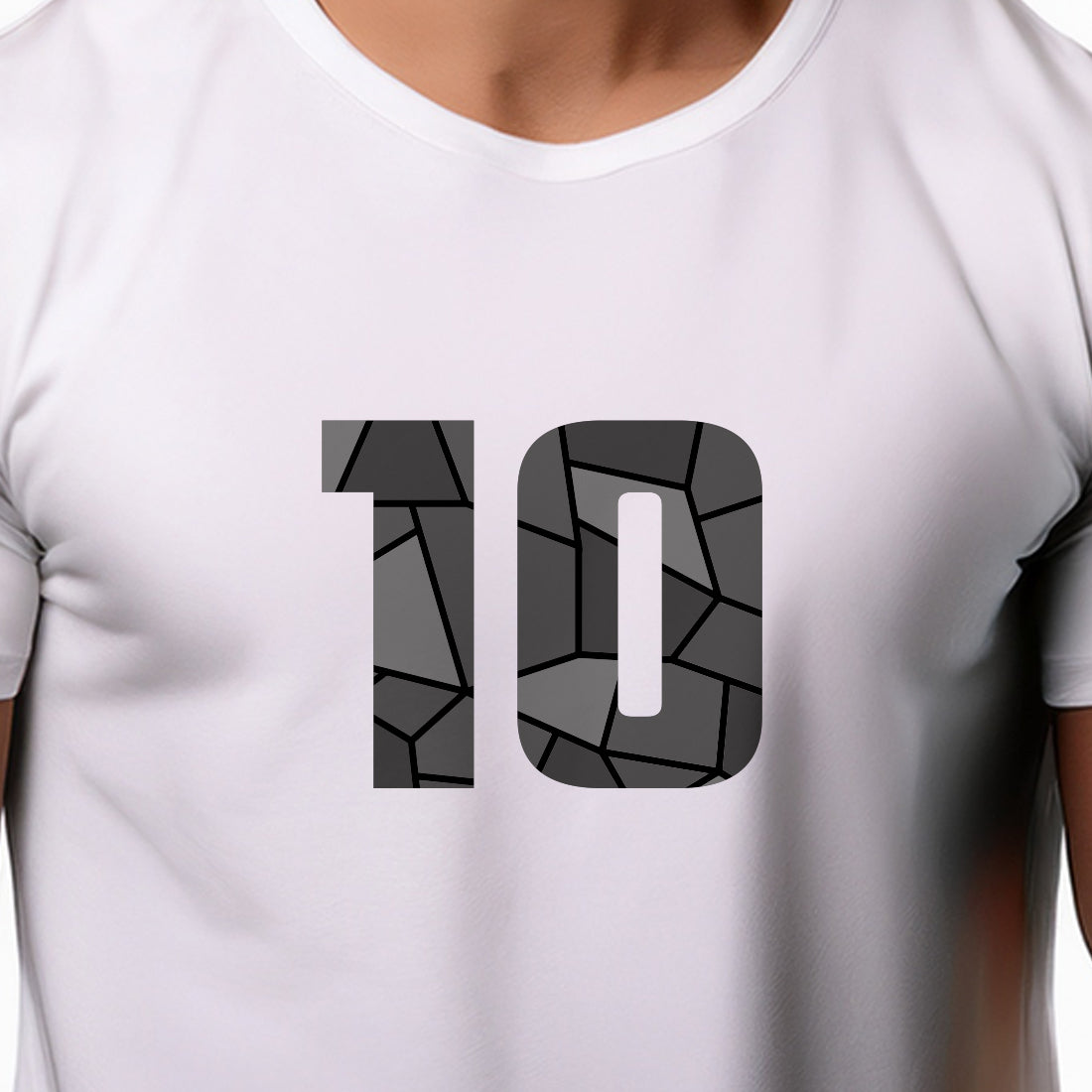 10 Number Unisex T-Shirt (White)