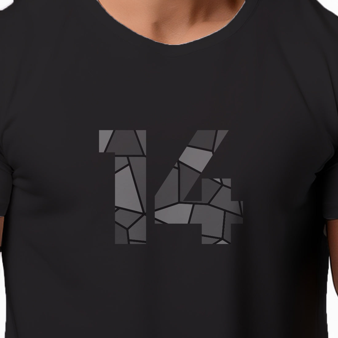 14 Number Unisex T-Shirt (Black)