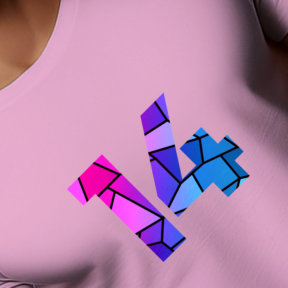 14 Number Unisex T-Shirt (Light Pink)