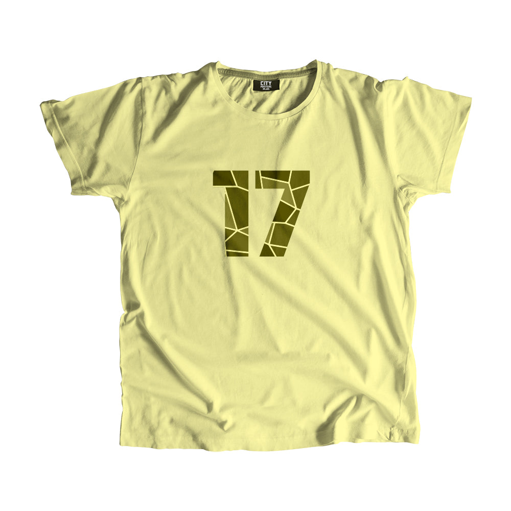 17 Number Unisex T-Shirt (Butter Yellow)