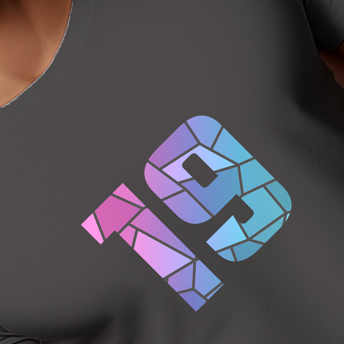 19 Number Unisex T-Shirt (Charcoal Grey)