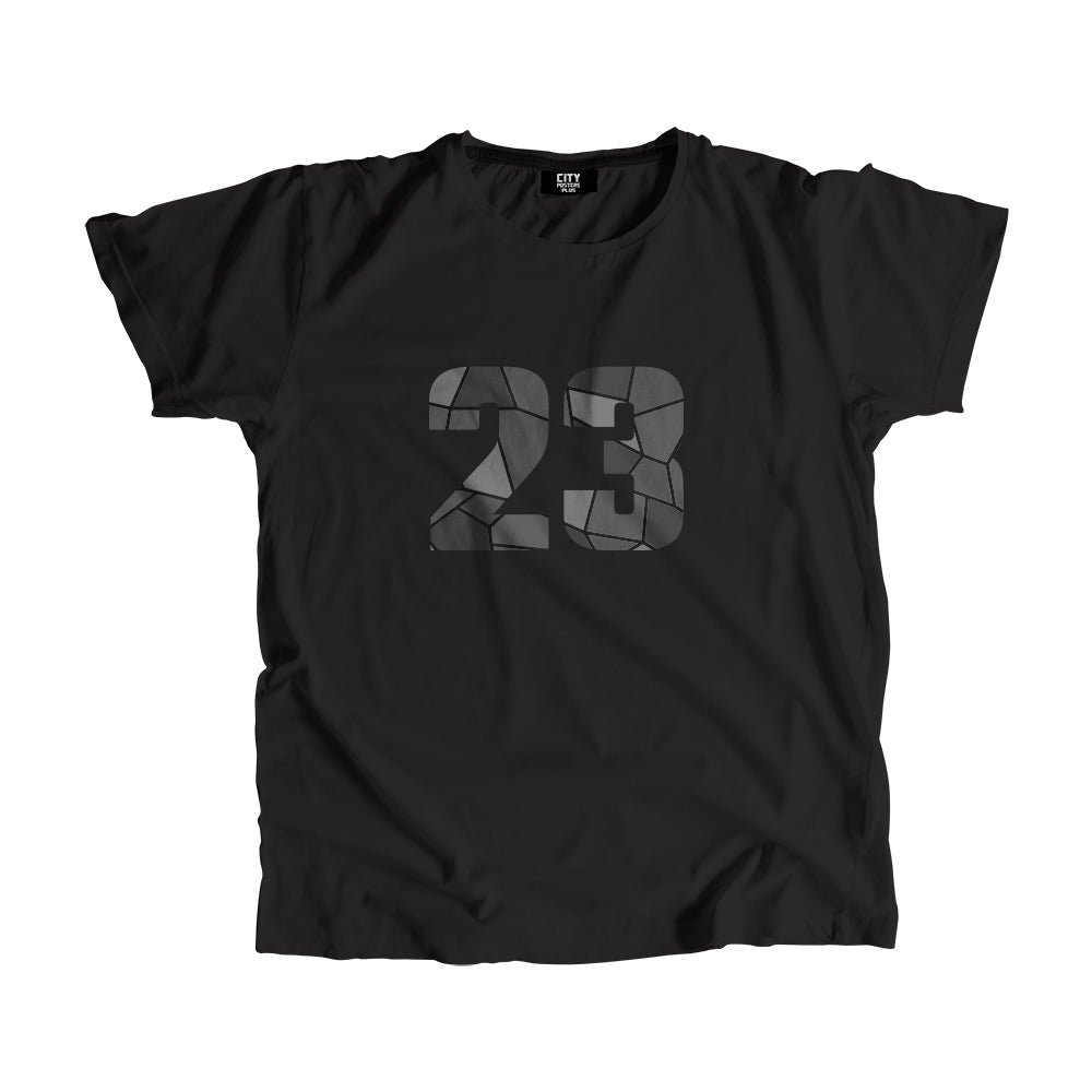 23 Number Unisex T-Shirt (Black)