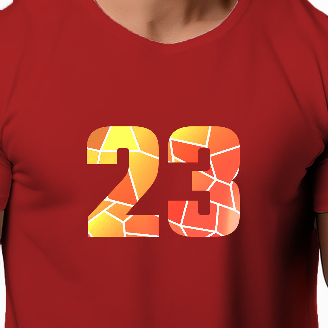 23 Number Unisex T-Shirt (Red)