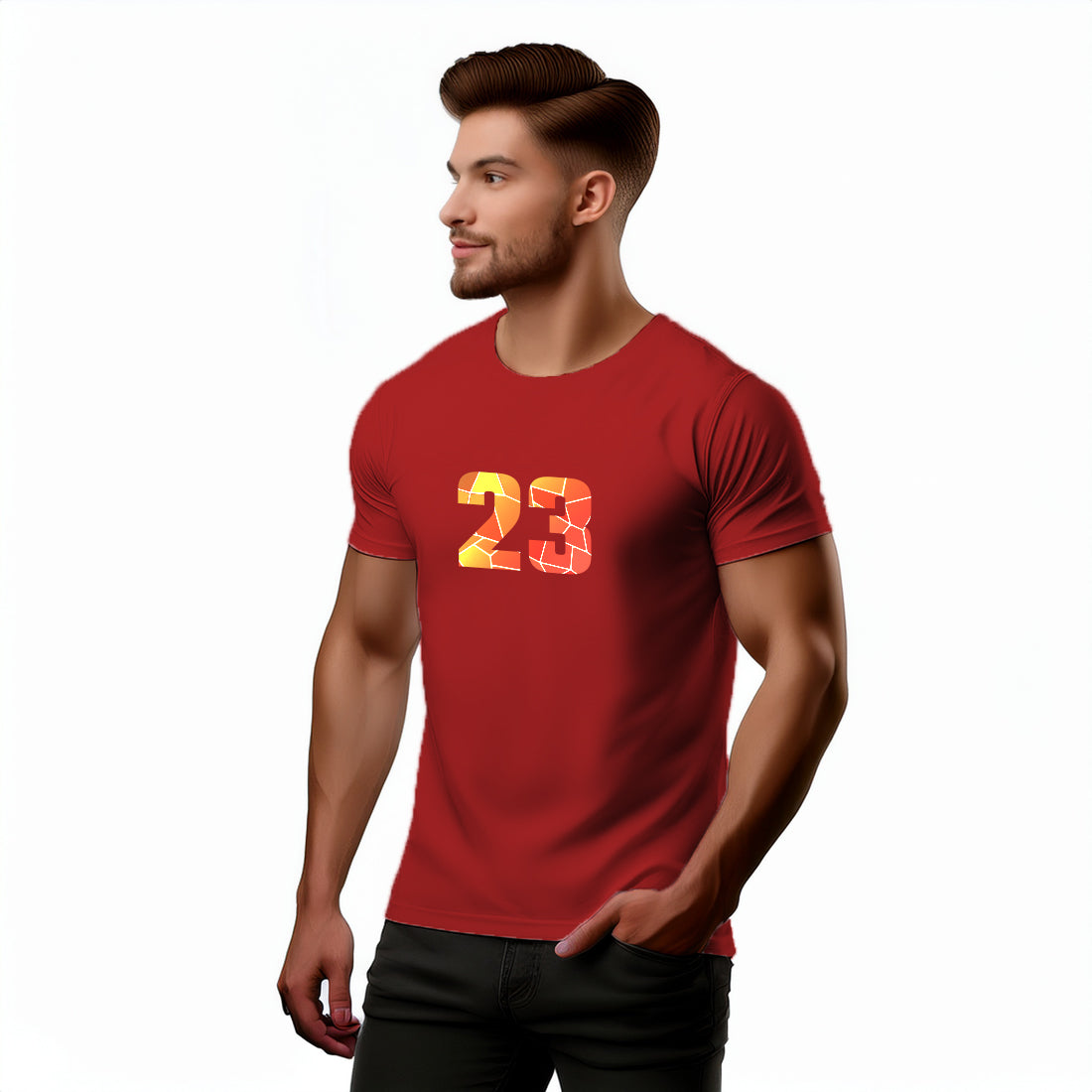 23 Number Unisex T-Shirt (Red)