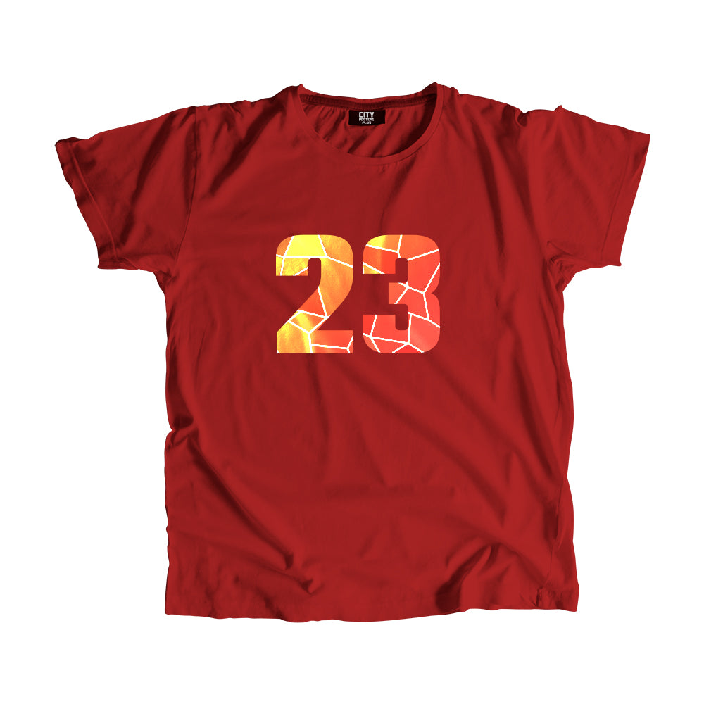 23 Number Unisex T-Shirt (Red)