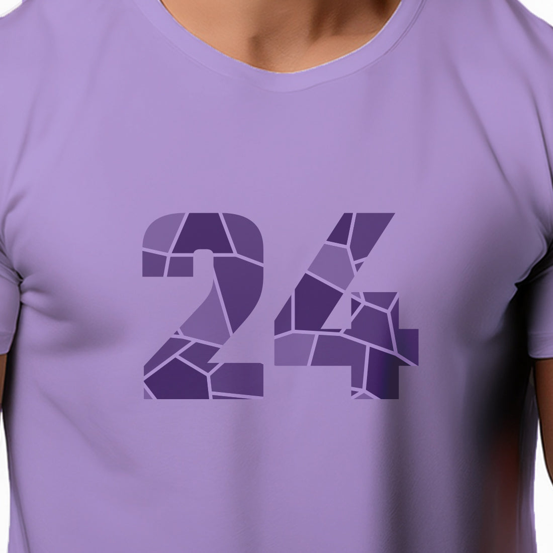 24 Number Unisex T-Shirt (Iris Lavender)