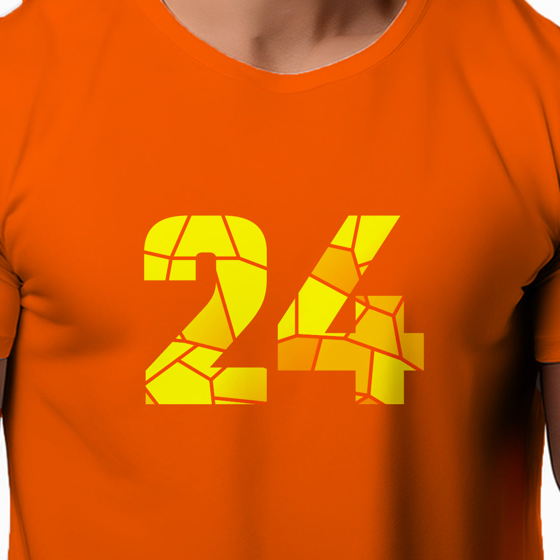 24 Number Unisex T-Shirt (Orange)