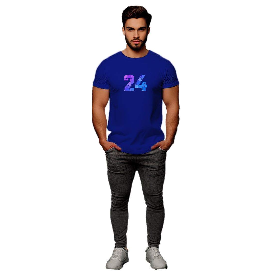 24 Number Unisex T-Shirt (Royal Blue)
