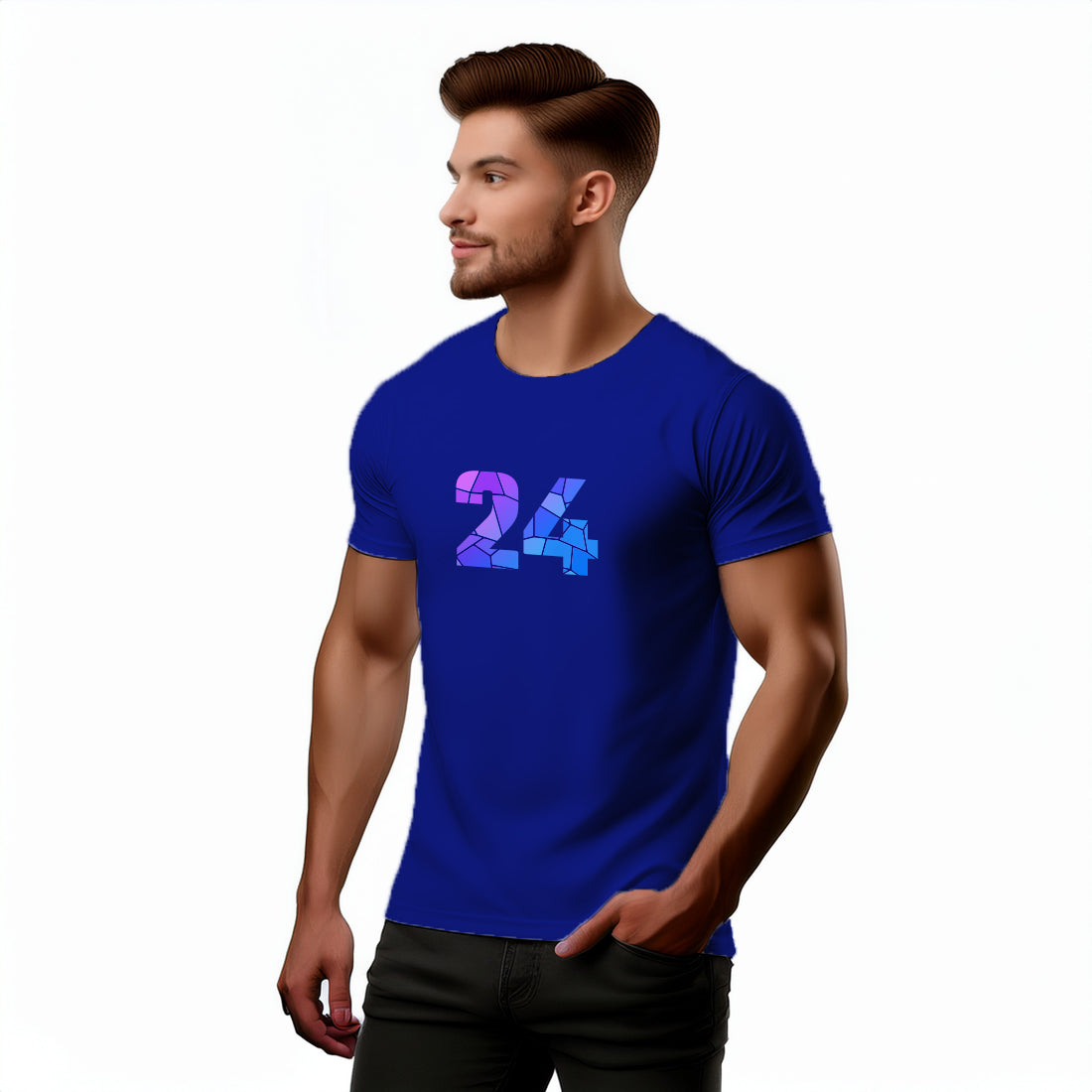 24 Number Unisex T-Shirt (Royal Blue)