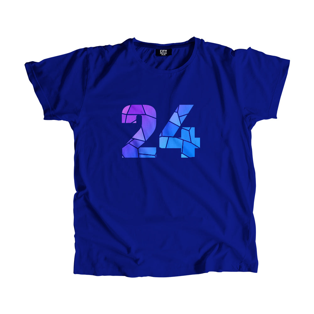 24 Number Unisex T-Shirt (Royal Blue)
