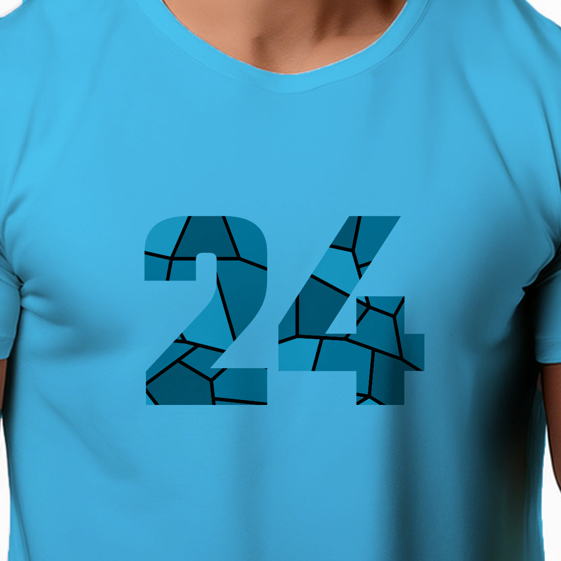 24 Number Unisex T-Shirt (Sky Blue)