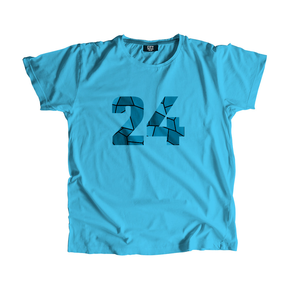 24 Number Unisex T-Shirt (Sky Blue)