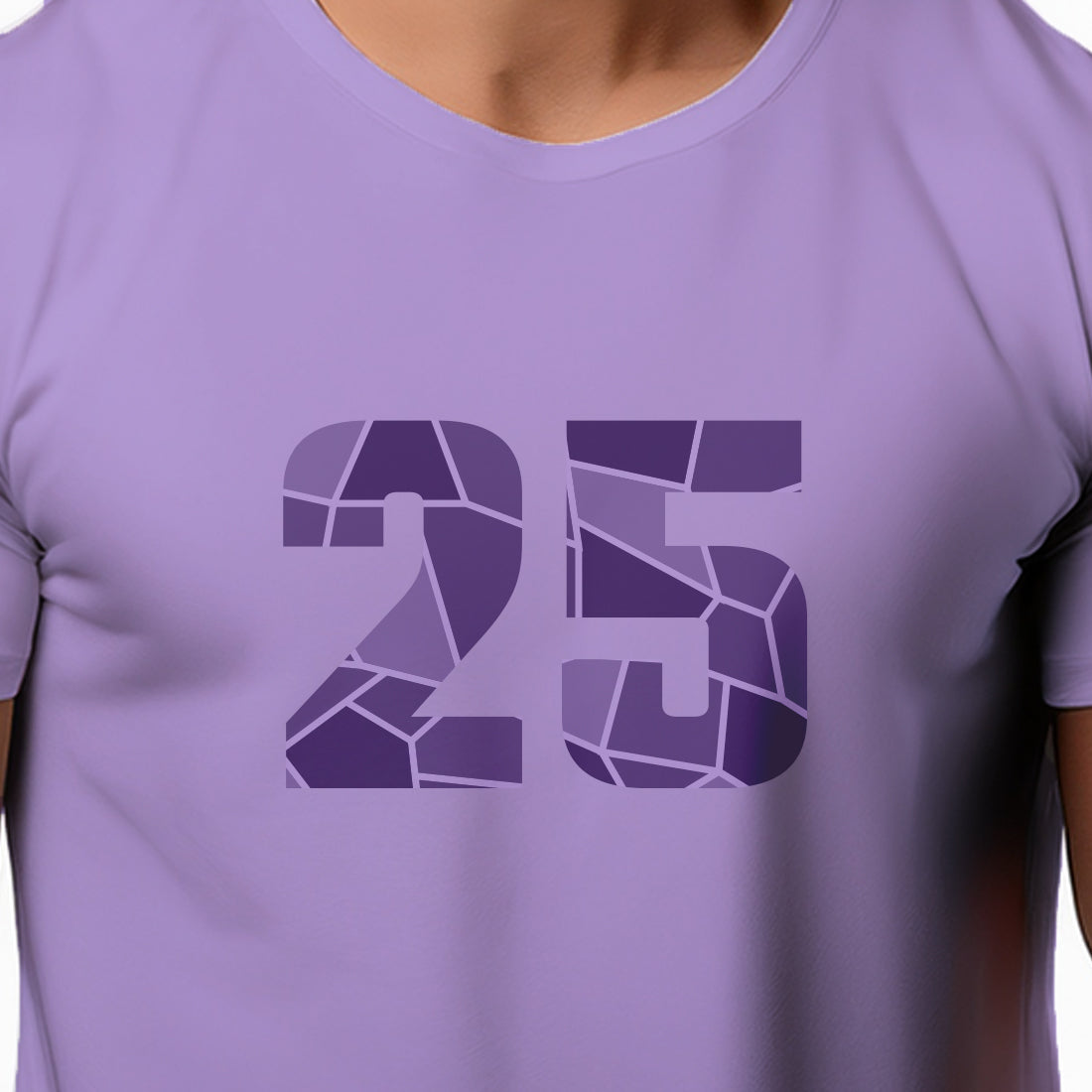 25 Number Unisex T-Shirt (Iris Lavender)