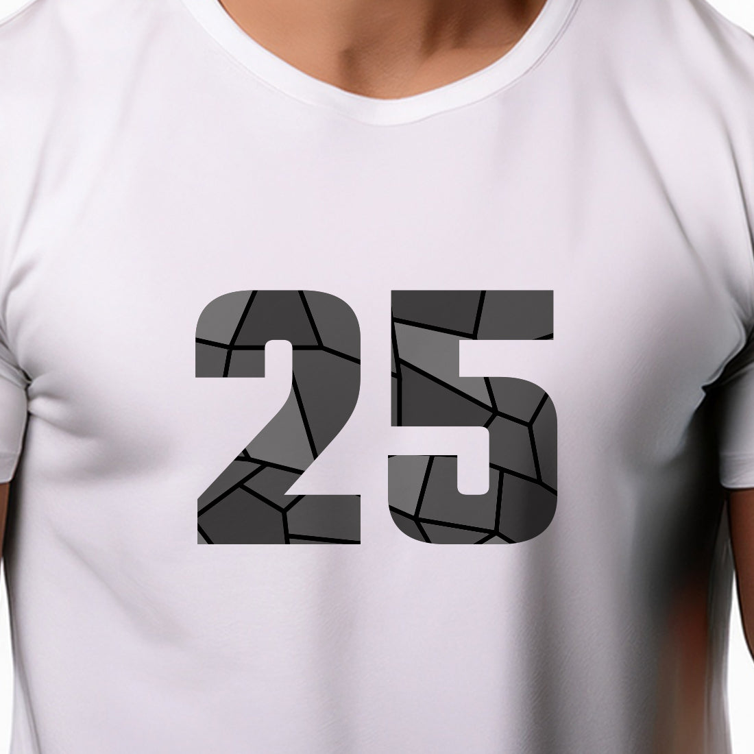 25 Number Unisex T-Shirt (White)