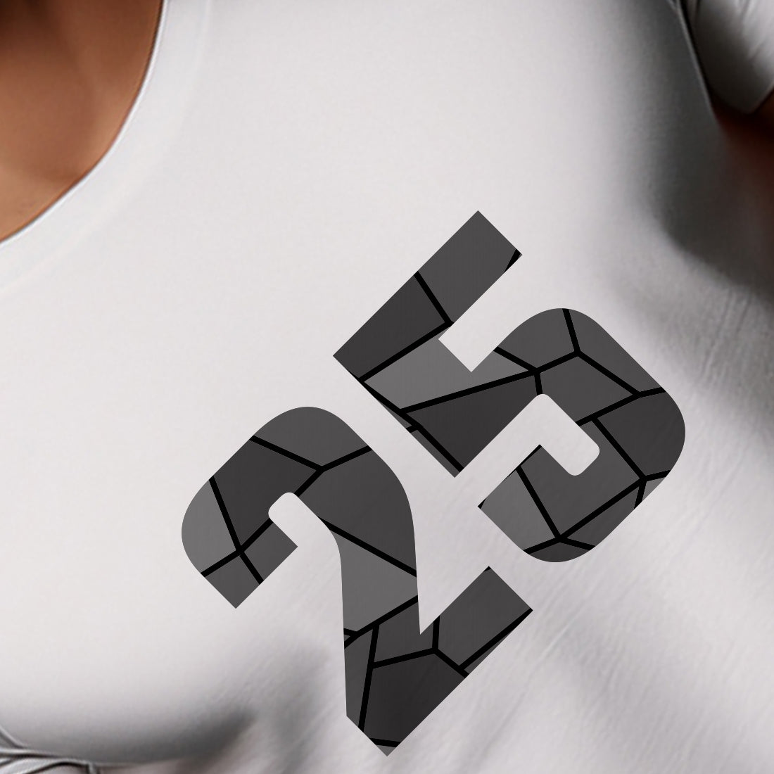 25 Number Unisex T-Shirt (White)