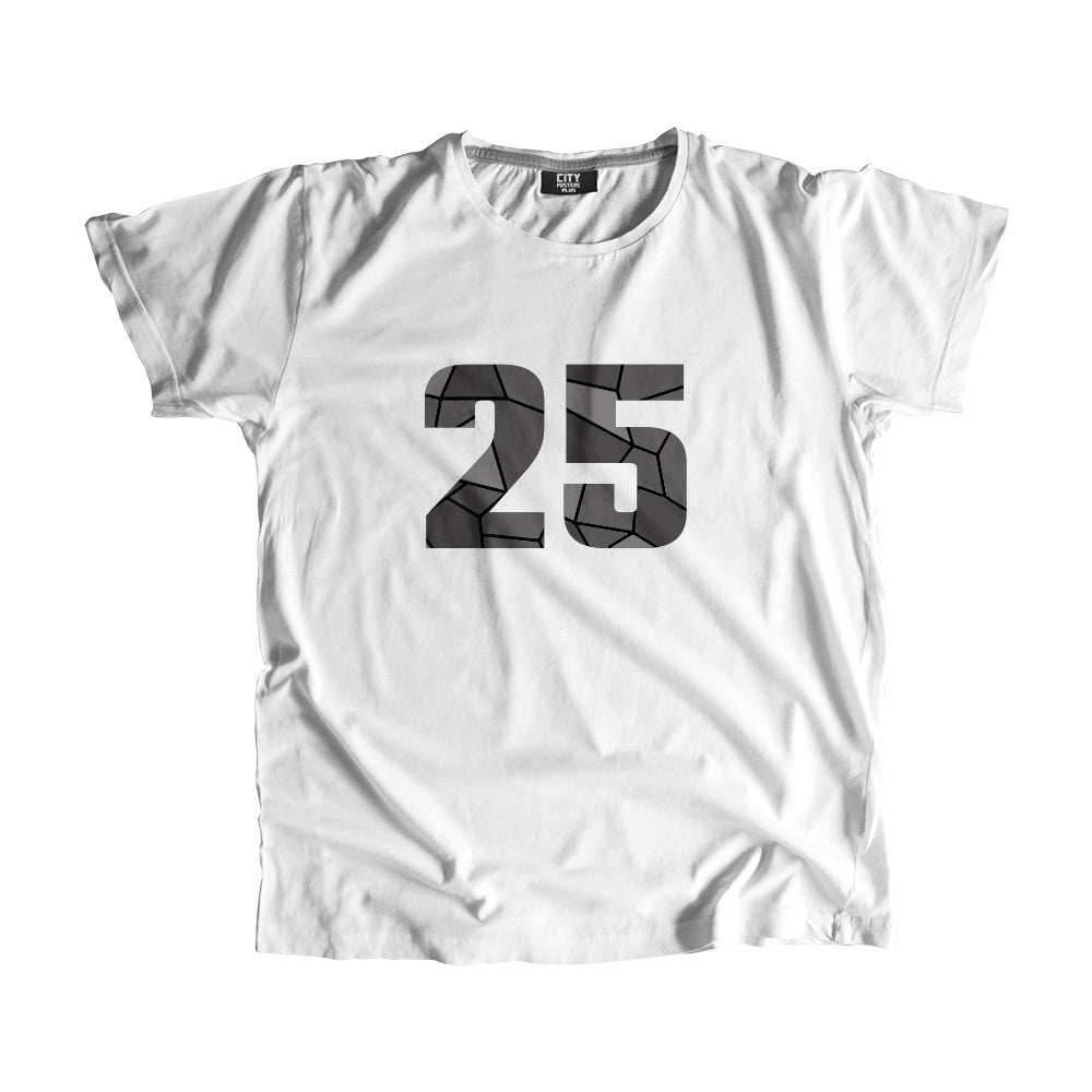 25 Number Unisex T-Shirt (White)