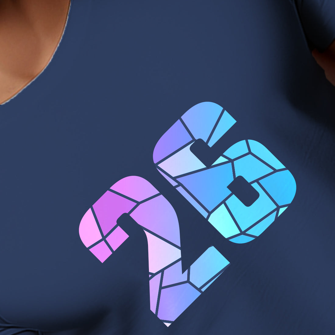 26 Number Unisex T-Shirt (Navy Blue)