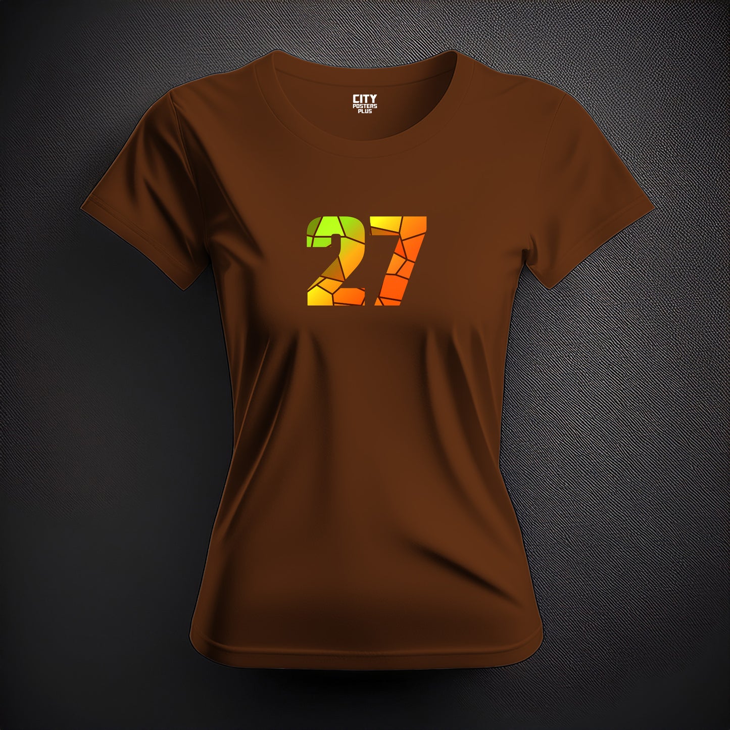 27 Number Women's T-Shirt (Brown)