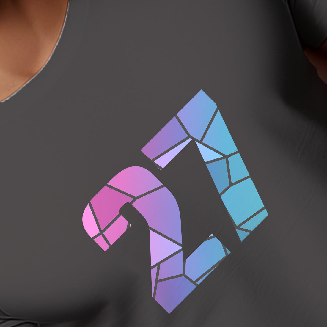 27 Number Unisex T-Shirt (Charcoal Grey)