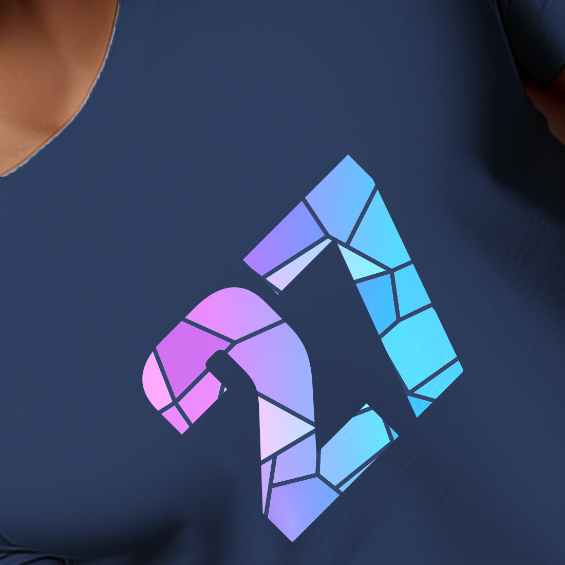 27 Number Unisex T-Shirt (Navy Blue)