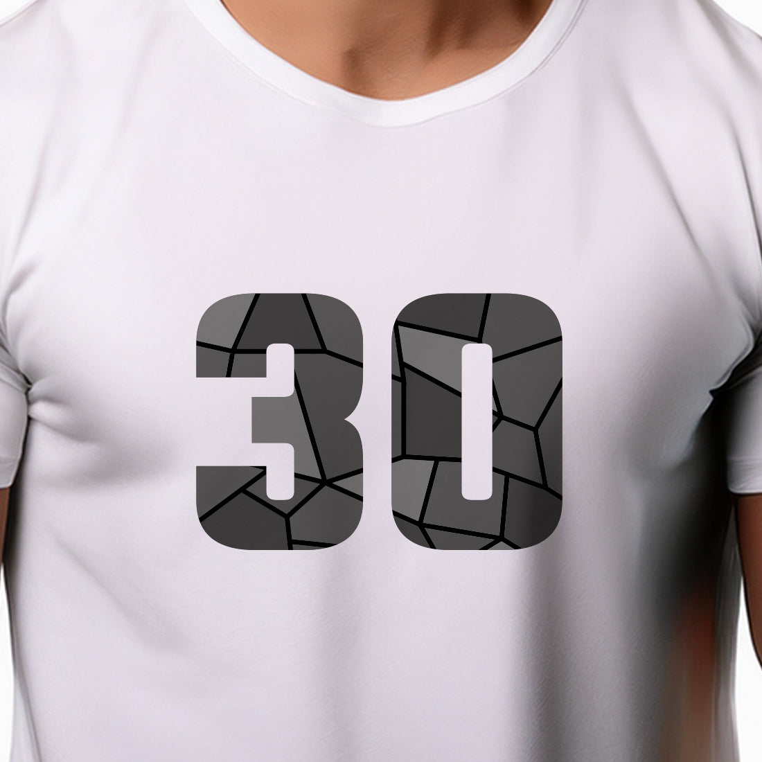 30 Number Unisex T-Shirt (White)