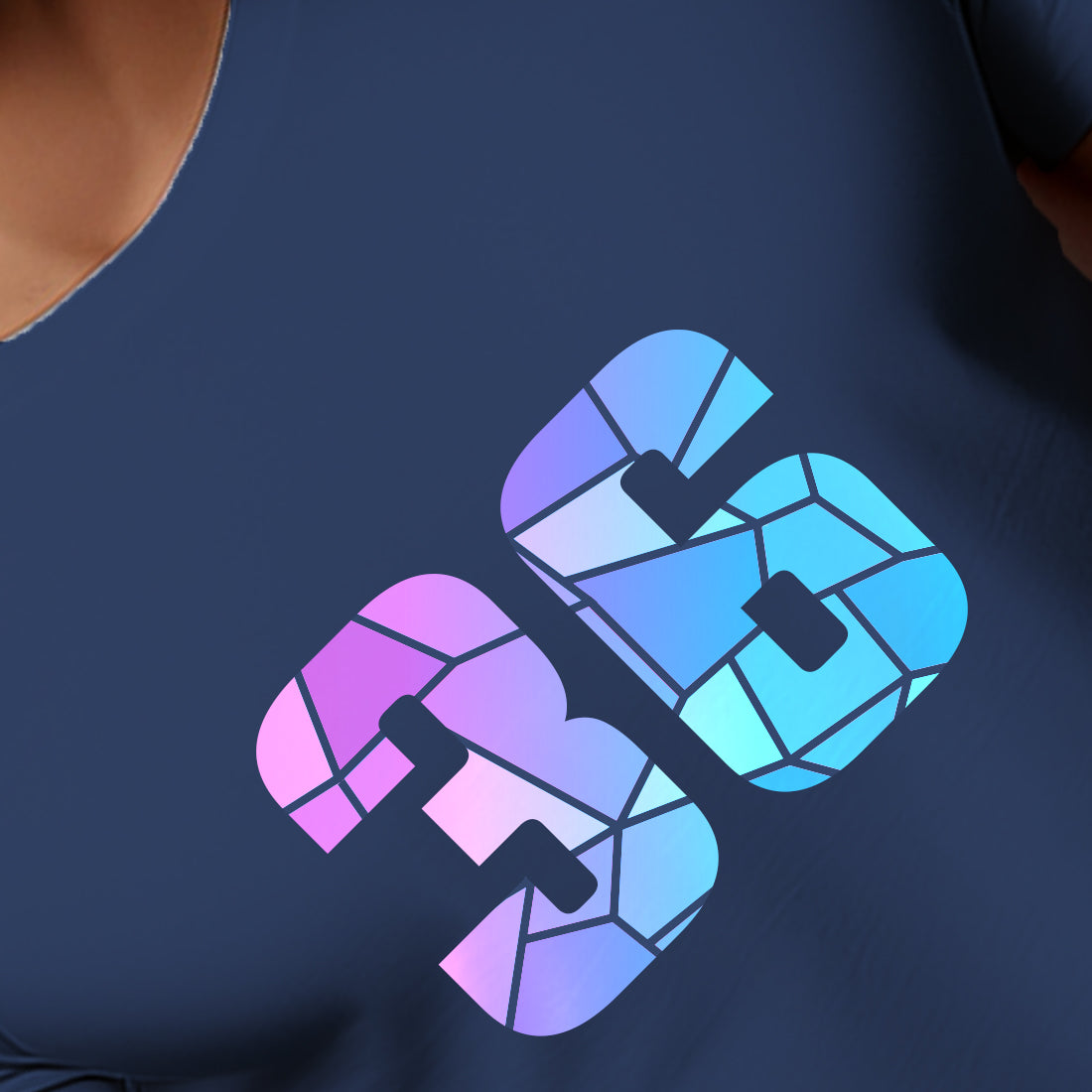 36 Number Unisex T-Shirt (Navy Blue)