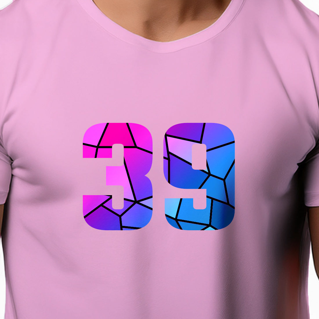 39 Number Unisex T-Shirt (Light Pink)