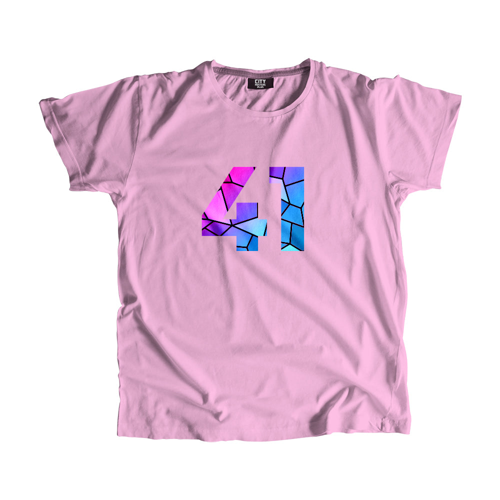 41 Number Unisex T-Shirt (Light Pink)