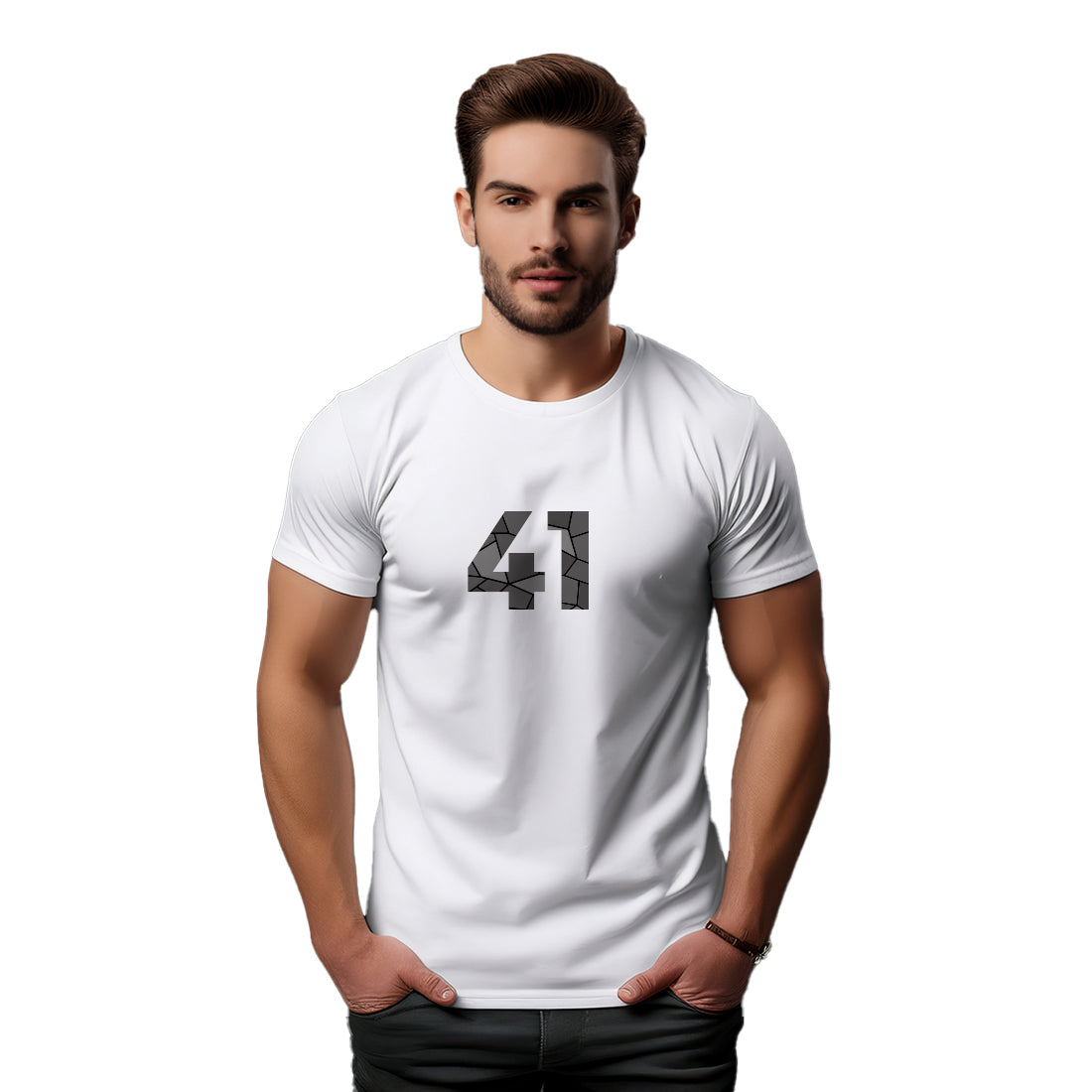 41 Number Unisex T-Shirt (White)