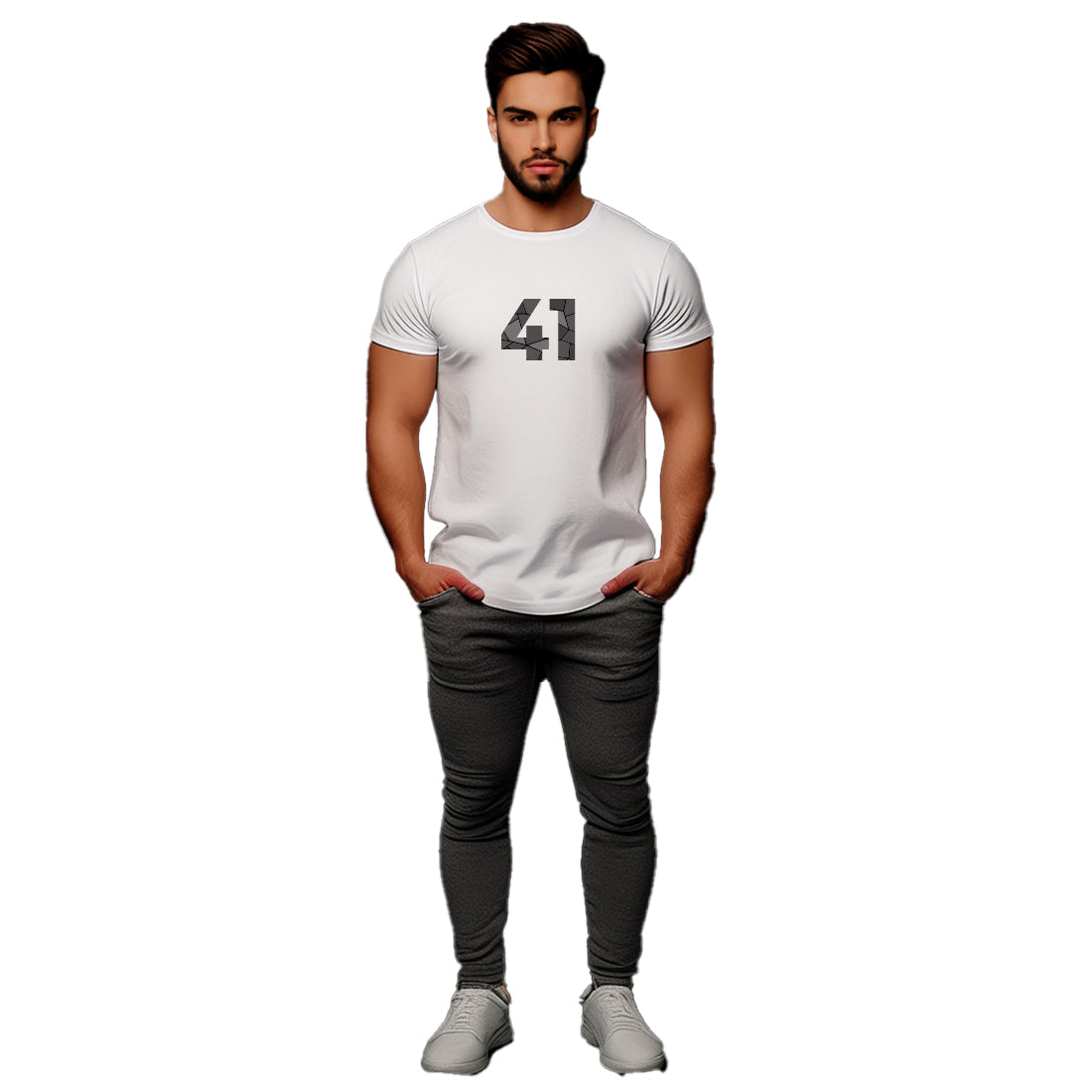 41 Number Unisex T-Shirt (White)