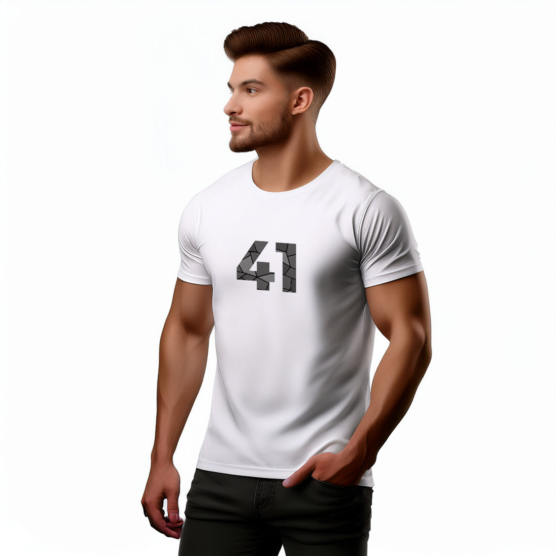 41 Number Unisex T-Shirt (White)