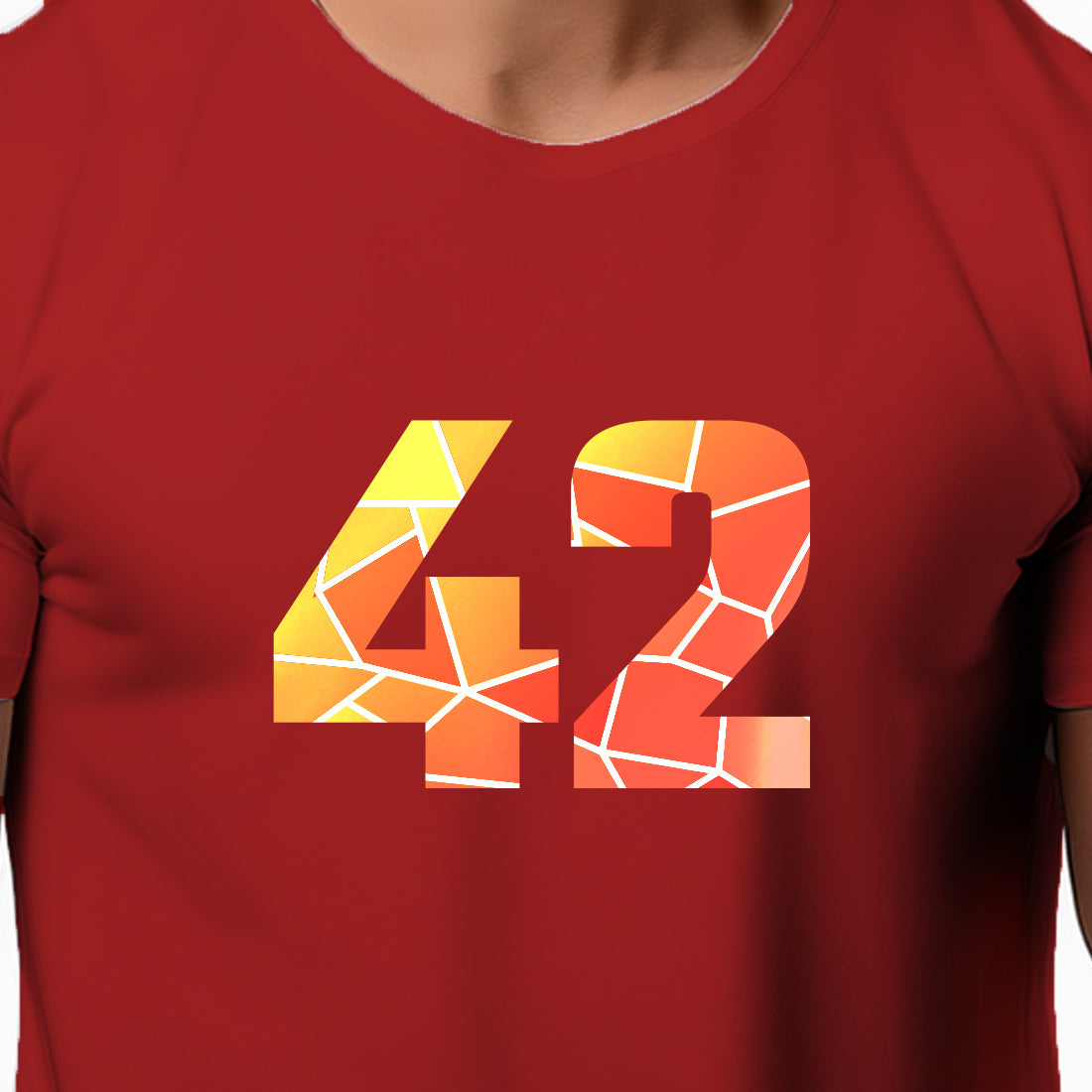 42 Number Unisex T-Shirt (Red)