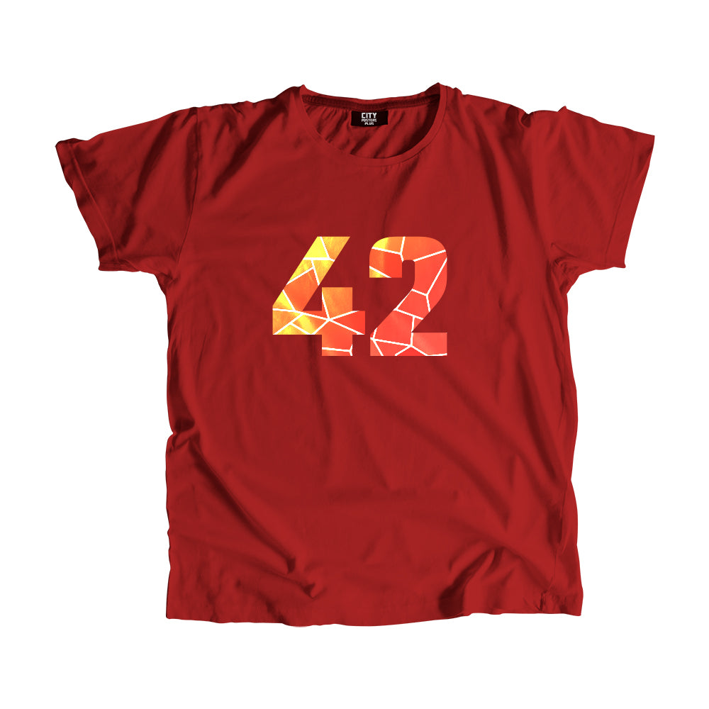 42 Number Unisex T-Shirt (Red)