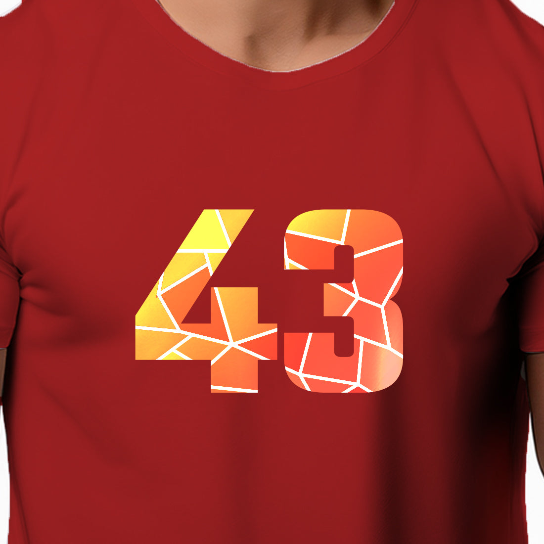43 Number Unisex T-Shirt (Red)