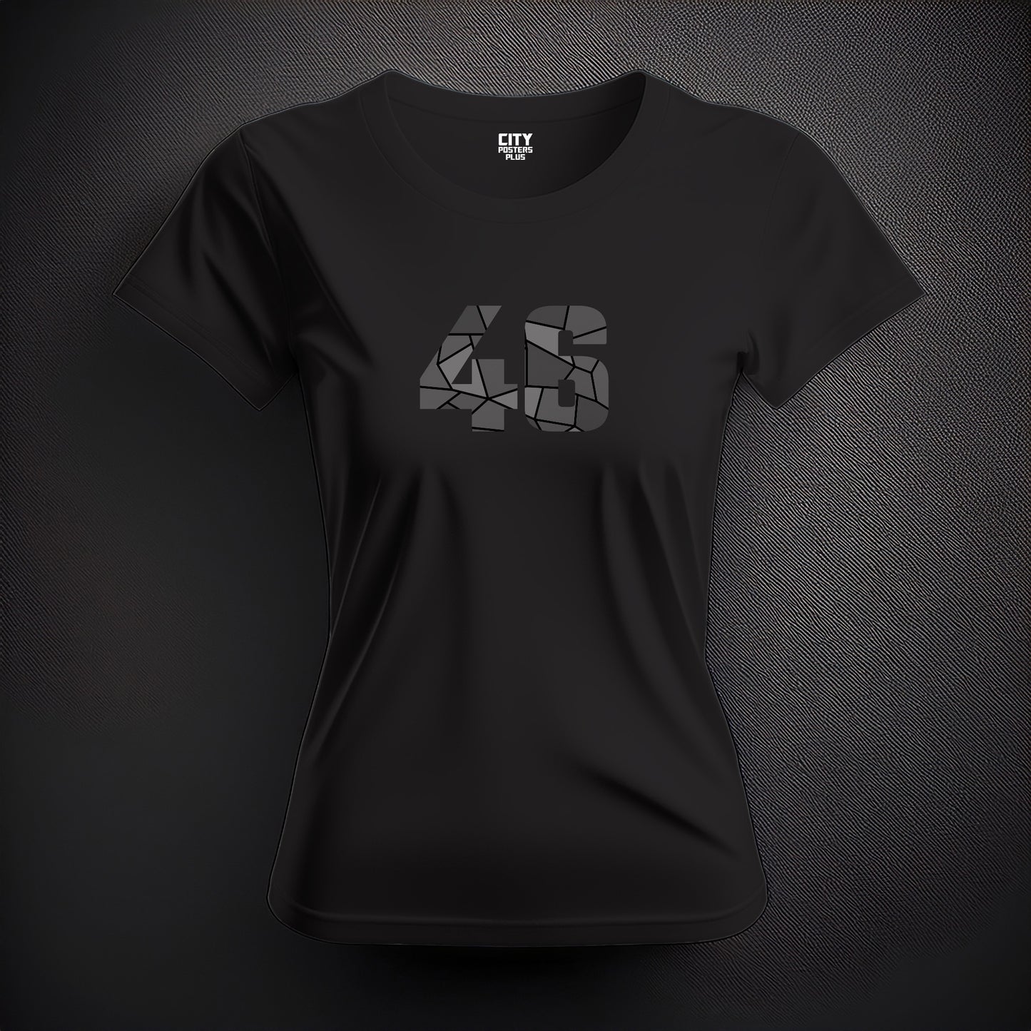46 Number Women's T-Shirt (Black)