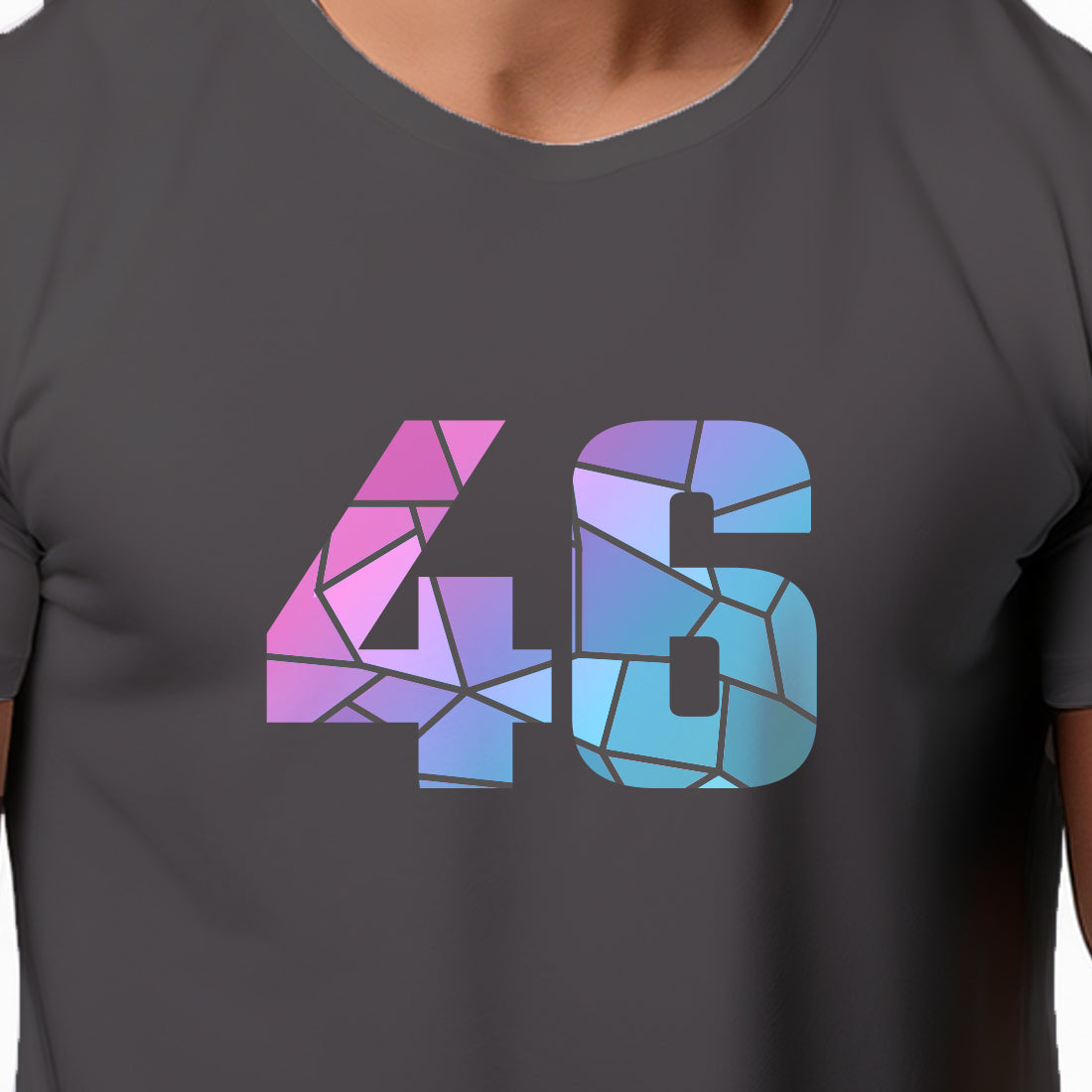 46 Number Unisex T-Shirt (Charcoal Grey)