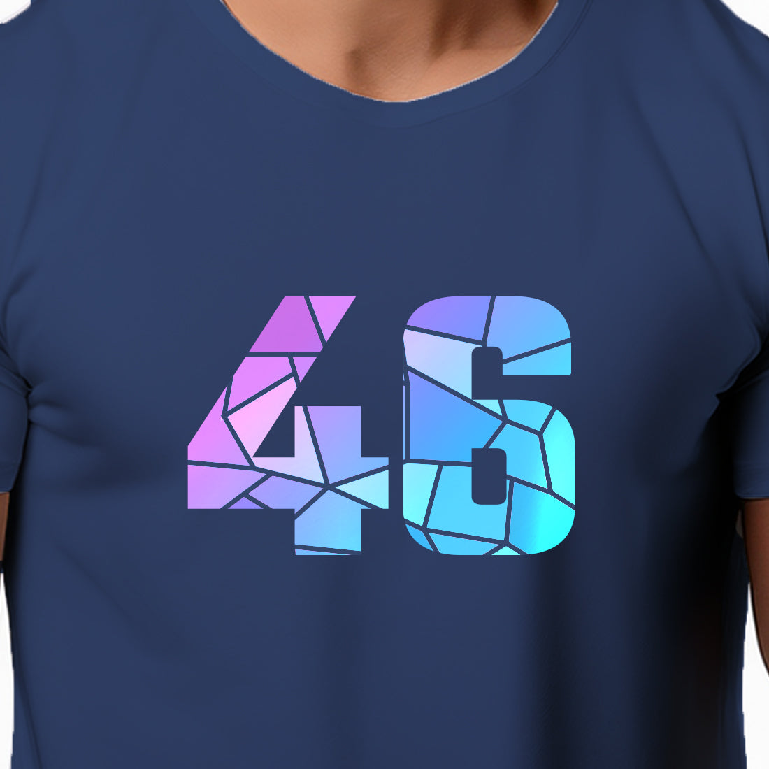 46 Number Unisex T-Shirt (Navy Blue)
