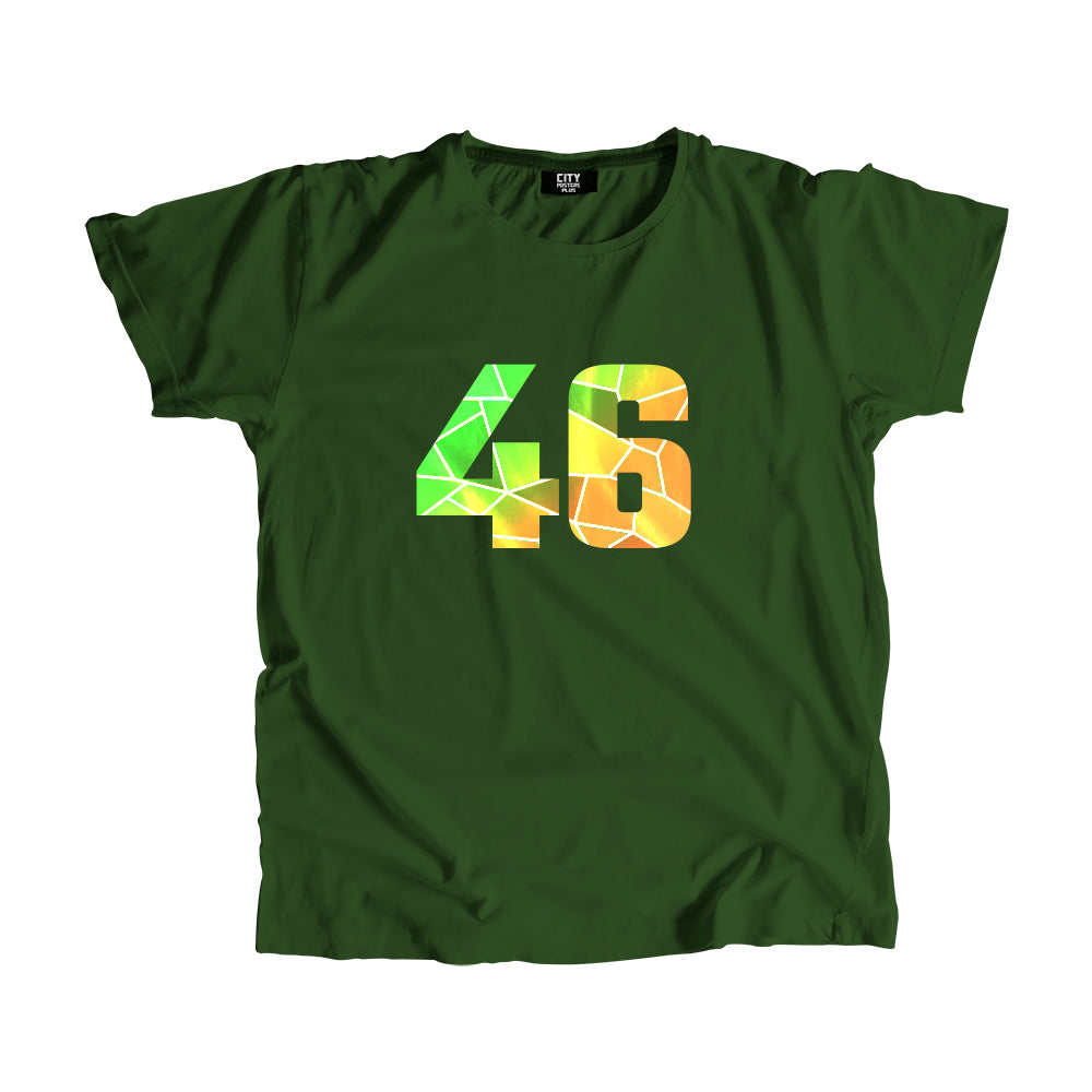 46 Number Unisex T-Shirt (Olive Green)