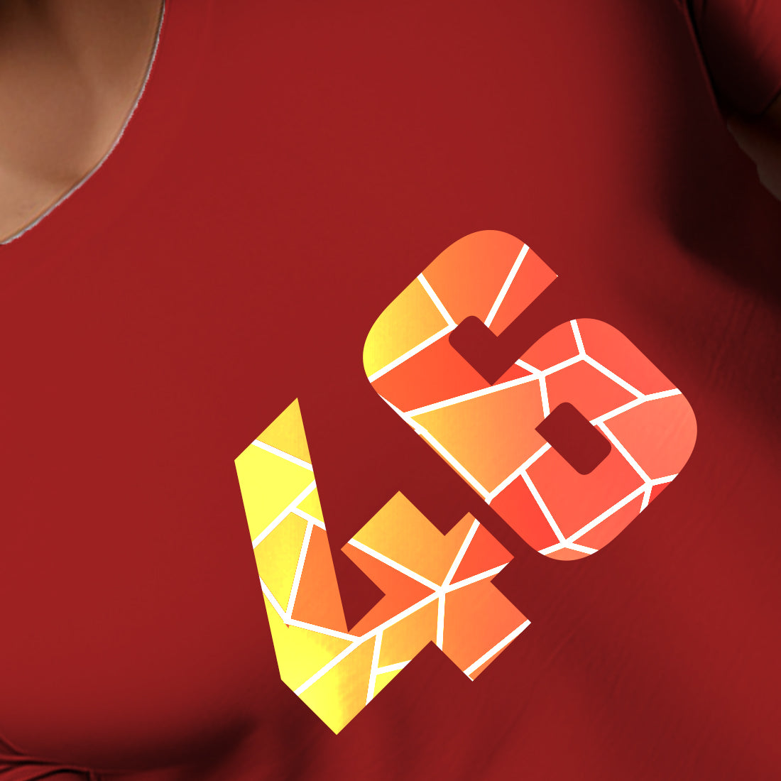 46 Number Unisex T-Shirt (Red)