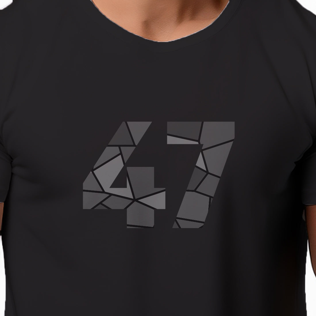 47 Number Unisex T-Shirt (Black)