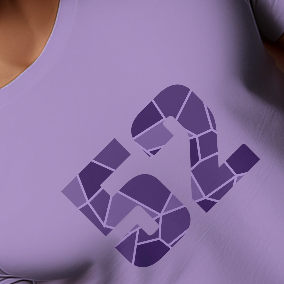 52 Number Unisex T-Shirt (Iris Lavender)