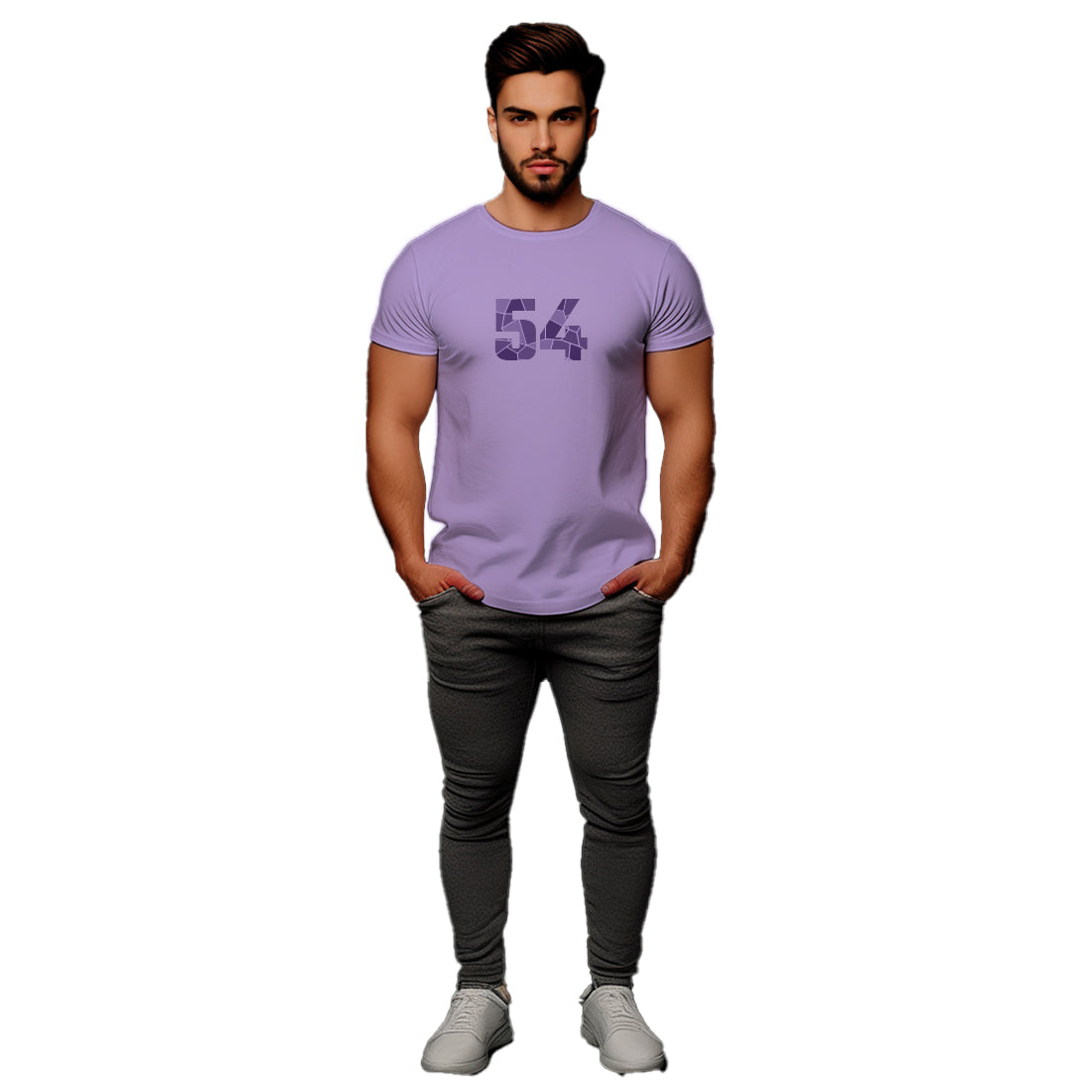 54 Number Unisex T-Shirt (Iris Lavender)