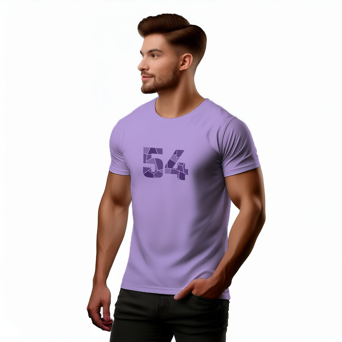 54 Number Unisex T-Shirt (Iris Lavender)
